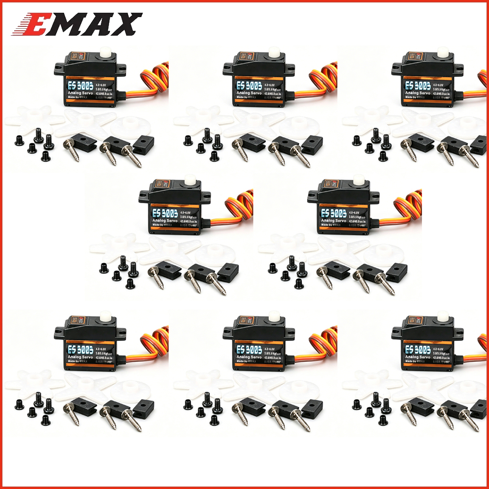 8pcs/lot Emax ES3003 4.8V-6.0V - Rc Helicopter Servo reseña y precio