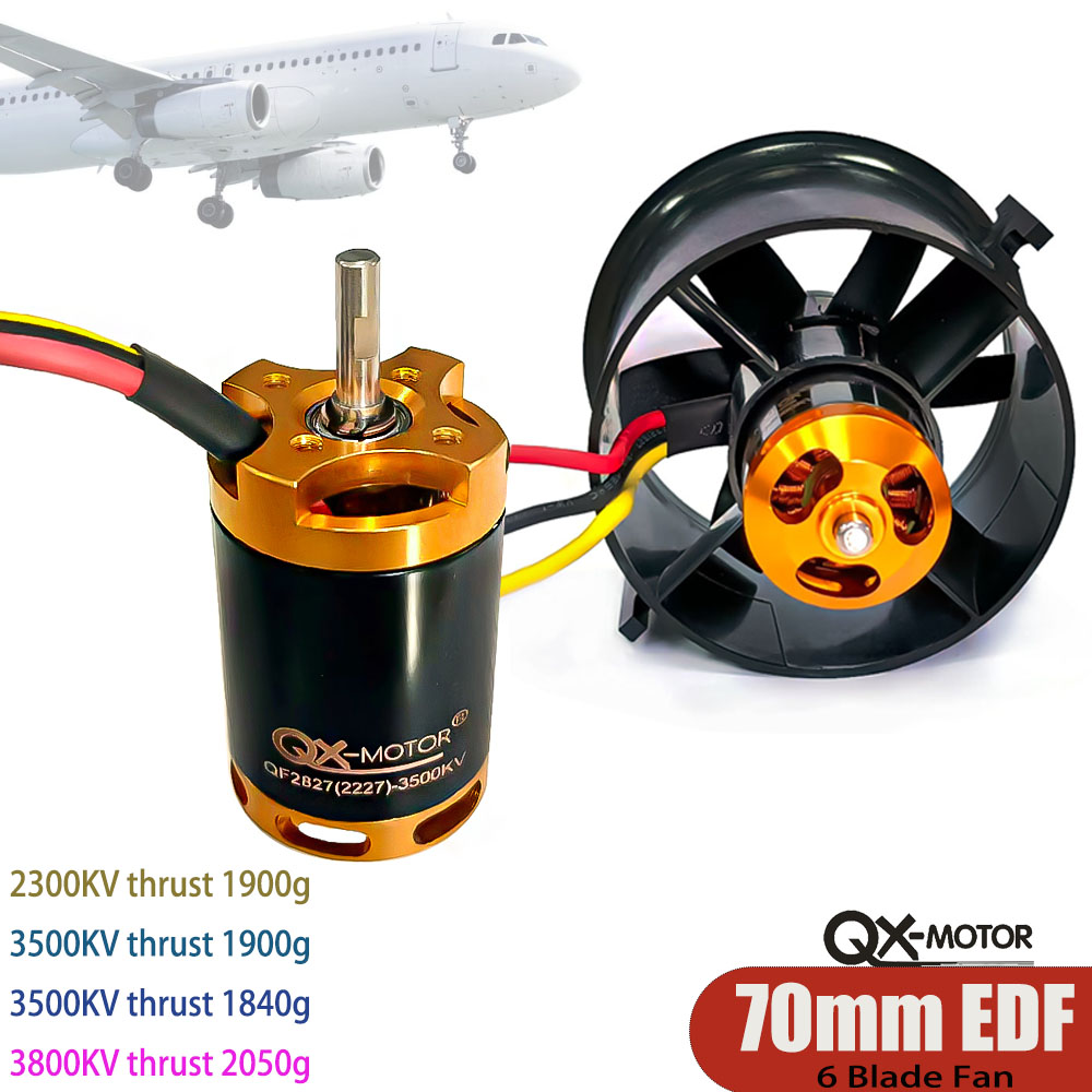 QX-MOTOR 6 Blades 70mm Ducted  - Rc Helicopter Blade reseña y precio