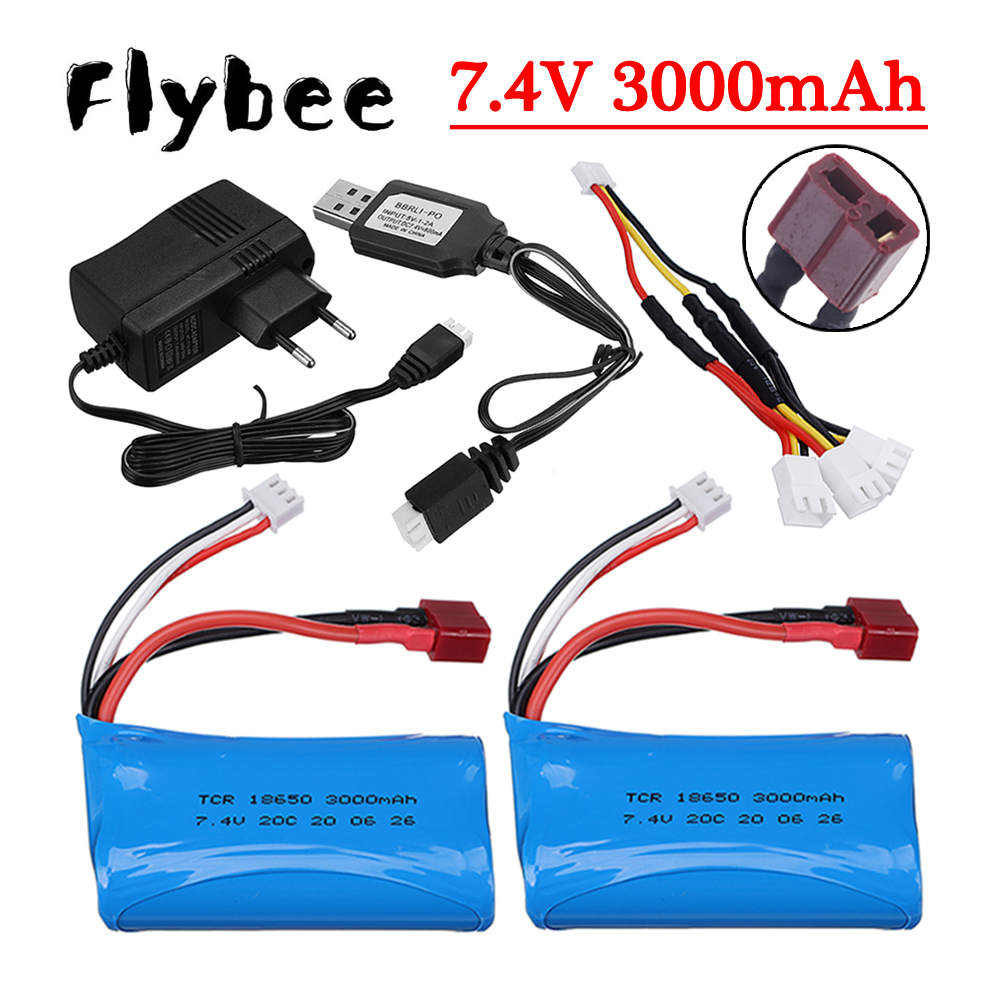 7.4V 3000mAh Li-ion Battery fo - Rc Helicopter Charger reseña y precio
