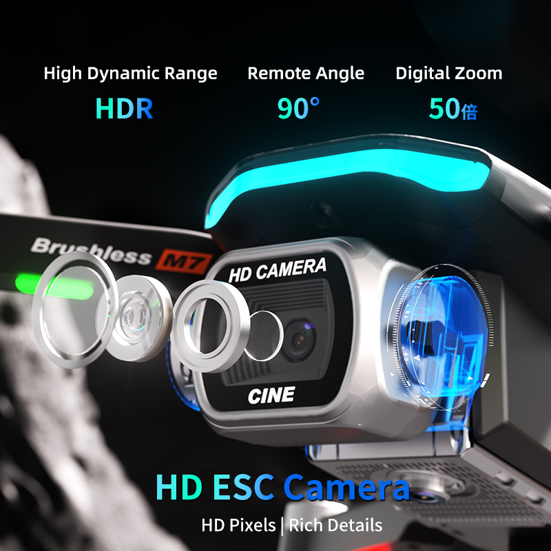 New M7 RC Drone 8K HD Camera W - Rc Helicopter Electric reseña y precio