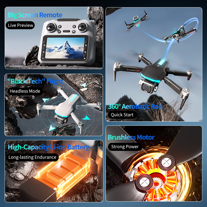 New M7 RC Drone 8K HD Camera W - Rc Helicopter Electric reseña y precio