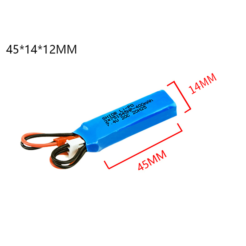 RC Car Battery 7.4V 400mah Lip - Rc Helicopter Parts reseña y precio