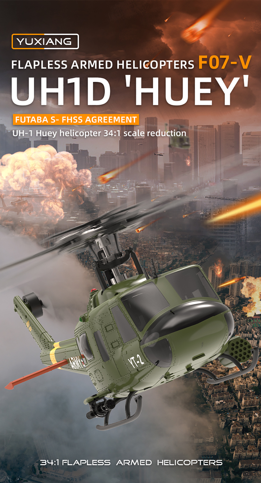 New YUXIANG RC Helicopter F07- - Rc Helicopter Gyro reseña y precio