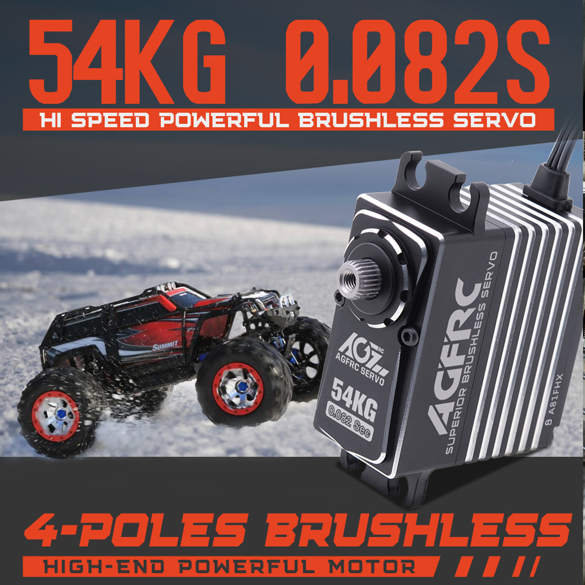 AGFRC A81FHX 54KG HV 4-Pole Br - Rc Helicopter Large reseña y precio