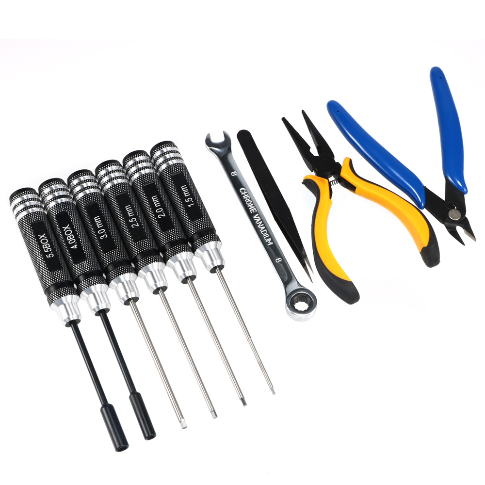 10PCS 10in1 FPV Drone RC Tool  - Rc Helicopter Tool Kit reseña y precio